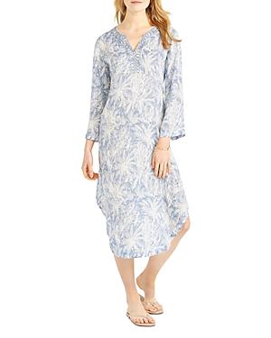 Nic+zoe Bursting Palms Caftan Dress