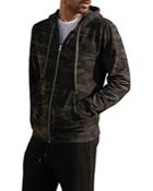 Velvet By Graham & Spencer Barney Camo Zip Up Hoodie