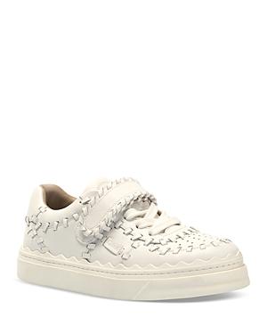 Chloe Women's Lauren Whipstitch Trim Low Top Sneakers
