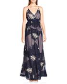 Haute Hippie In The Cards Lace Inset Silk Gown