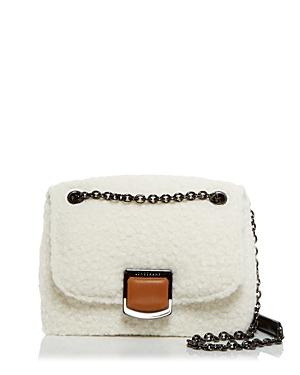 Longchamp Brioche Small Faux Fur Crossbody
