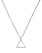 Degs & Sal Sterling Silver Triangle Necklace, 12