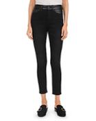 The Kooples Mid-rise Slim-leg Jeans In Black Washed