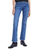 The Kooples Low Rise Bootcut Jeans In Blue