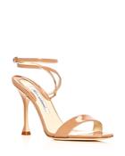 Brian Atwood Women's Sienna Patent Leather Ankle Strap Sandals