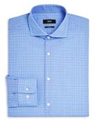 Boss Mark Medium Grid Woven Check Sharp Fit Dress Shirt