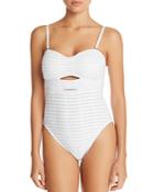 Kenneth Cole Off The Grid Bandeau One Piece Swimsuit