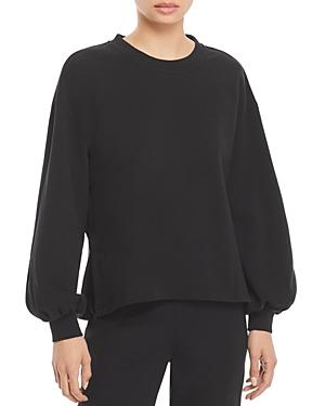 Alice And Olivia Amirah Balloon Sleeve Drawstring Sweatshirt