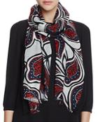 Tory Burch Milan Floral Oblong Scarf
