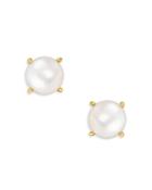 Bloomingdale's Freshwater Button Pearl Stud Earrings In 14k Yellow Gold - 100% Exclusive