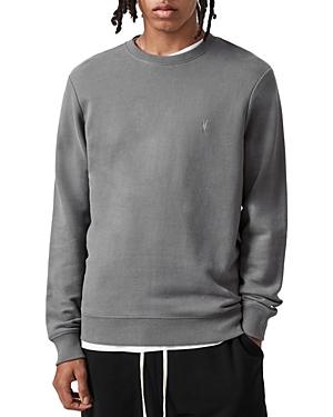 Allsaints Raven Cotton Logo Embroidered Regular Fit Crewneck Sweatshirt