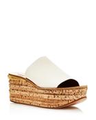 Chloe Women's Camille Leather Wedge Sandals