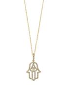 Bloomingdale's Diamond Hamsa Hand Pendant Necklace In 14k Gold - 100% Exclusive