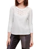 Gerard Darel Alae Floral Embroidered Top