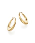 14k Yellow Gold Graduated Hoop Earrings - 100% Exclusive