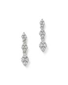Bloomingdale's Diamond Cluster Drop Earrings In 14k White Gold, 0.50 Ct. T.w. - 100% Exclusive