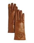 Tory Burch Miller Cashmere Lined Leather Gloves