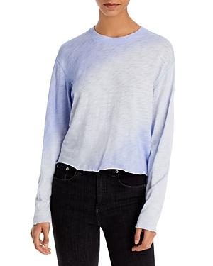 Atm Anthony Thomas Melillo Hand Sprayed Fade Effect Slub Long Sleeve Tee