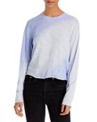 Atm Anthony Thomas Melillo Hand Sprayed Fade Effect Slub Long Sleeve Tee