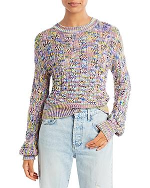 Ramy Brook Emerson Rainbow Open Knit Sweater