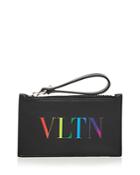 Valentino Logo Leather Card Case