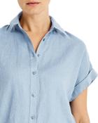 Lauren Ralph Lauren Linen Dolman-sleeve Button-down Shirt