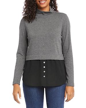 Karen Kane Layered Look Turtleneck Sweater