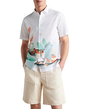 Ted Baker Eilian Short Sleeve Abstract Print Shirt