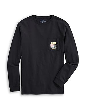 Vineyard Vines 2022 Nye Whale Cotton Long Sleeve Pocket Tee
