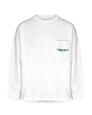 Martine Rose Oversized Logo Pocket Long Sleeve Shirt
