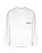 Martine Rose Oversized Logo Pocket Long Sleeve Shirt