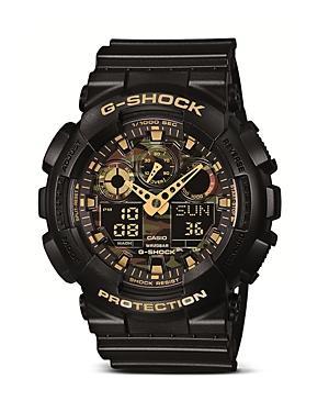 G-shock Camo Dial Black Watch, 55mm