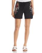 Johnny Was Beatriz Embroidered Linen Shorts