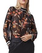 French Connection Eliva Semi-sheer Top