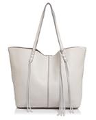 Rebecca Minkoff Unlined Whipstitch Medium Pebbled Leather Tote
