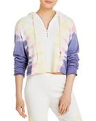 Wildfox Edelweiss Tie Dyed Cropped Hoodie