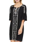 Vince Camuto Embroidered Tunic Dress