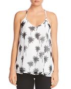 Bailey 44 Tree Frog Palm Print T-back Top