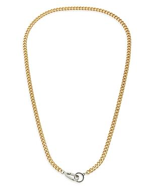Allsaints Two Tone Brass Chain Necklace, 20
