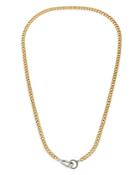 Allsaints Two Tone Brass Chain Necklace, 20
