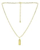 Bloomingdale's Marc & Marcella Diamond Rectangle Pendant Necklace In 18k Gold Plated Sterling Silver, 0.03 Ct. T.w, 16-18 - 100% Exclusive