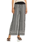 Bila Mixed Border Print Ankle Pants