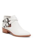 Frye Women's Ray Leather Western Buckled Booties