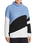Marina Rinaldi Affabiale Color Block Ribbed Sweater