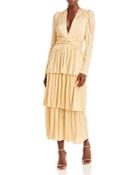 Sabina Musayev Misty V Neck Layered Dress