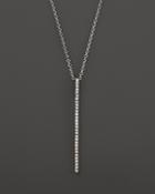 Kc Designs Diamond Stick Pendant Necklace In 14k White Gold, .10 Ct. T.w.