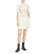Theory Knit Combo Turtleneck Dress