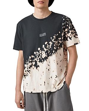 Allsaints Jaxx Cotton Bleach Splatter Logo Graphic Tee