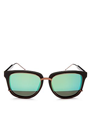 3.1 Phillip Lim Mirrored Square Sunglasses, 55mm