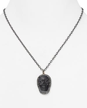 Roni Blanshay Skull Necklace, 18